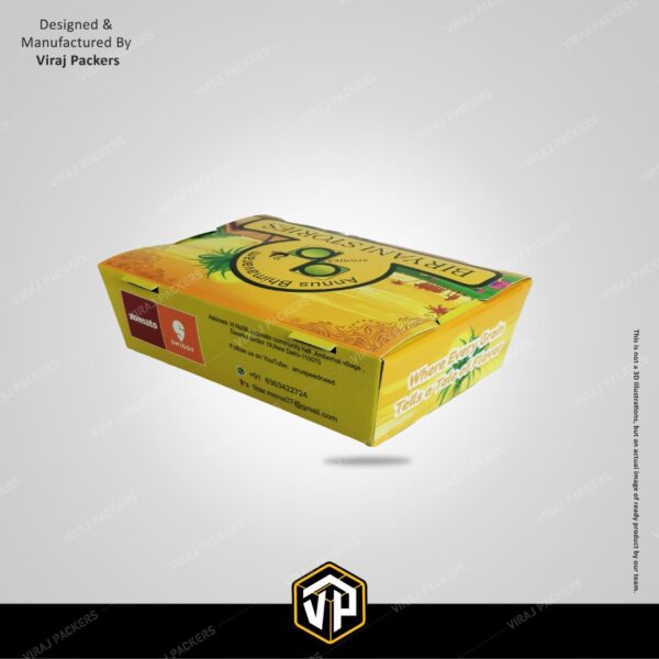 Premium Biryani Packaging Box with Silver Lamination - Image 3