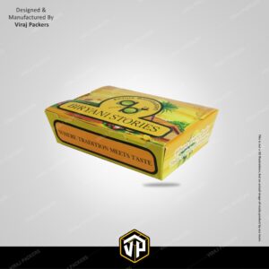 Premium Biryani Packaging Box with Silver Lamination