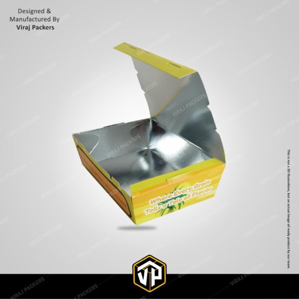 Premium Biryani Packaging Box with Silver Lamination - Image 2
