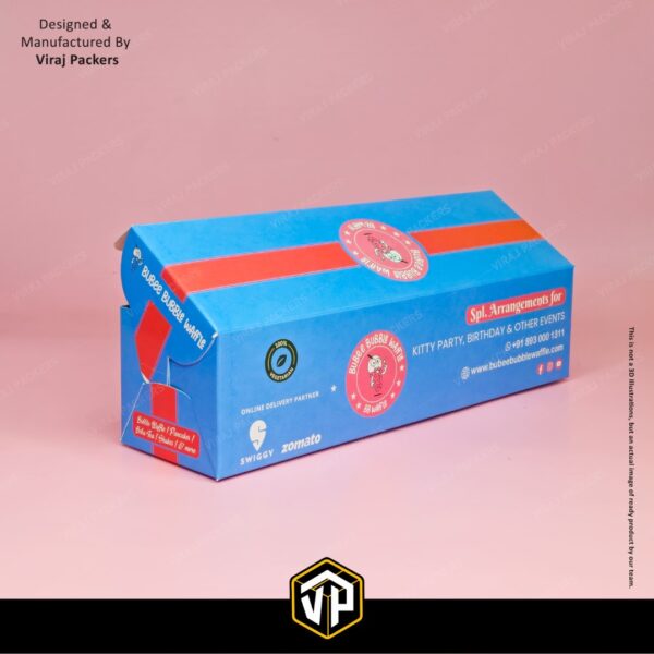 Custom Printed Waffle Stick Packaging Box with Inside Printing - Image 4