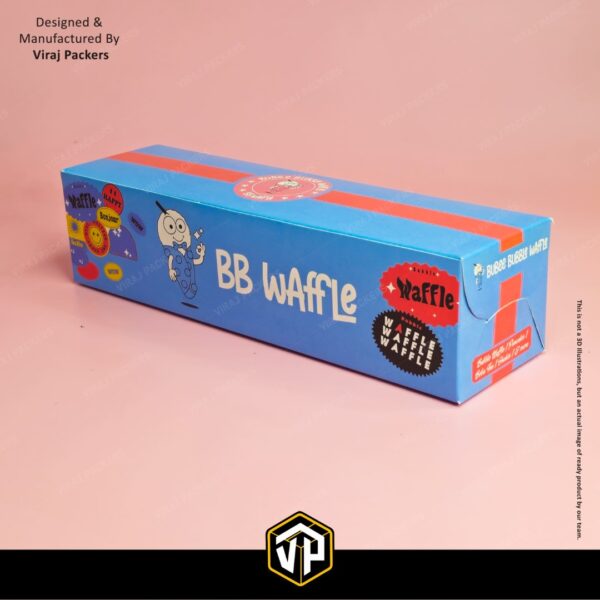 Custom Printed Waffle Stick Packaging Box with Inside Printing - Image 3