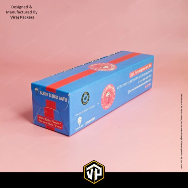 Custom Printed Waffle Stick Packaging Box with Inside Printing - Image 2