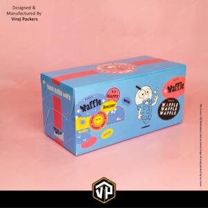 Custom Printed Bubble Waffle Packaging Box with Inside Printing