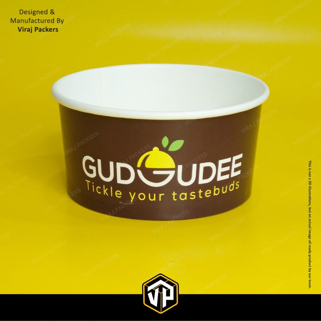 Round Paper Food Container with lid