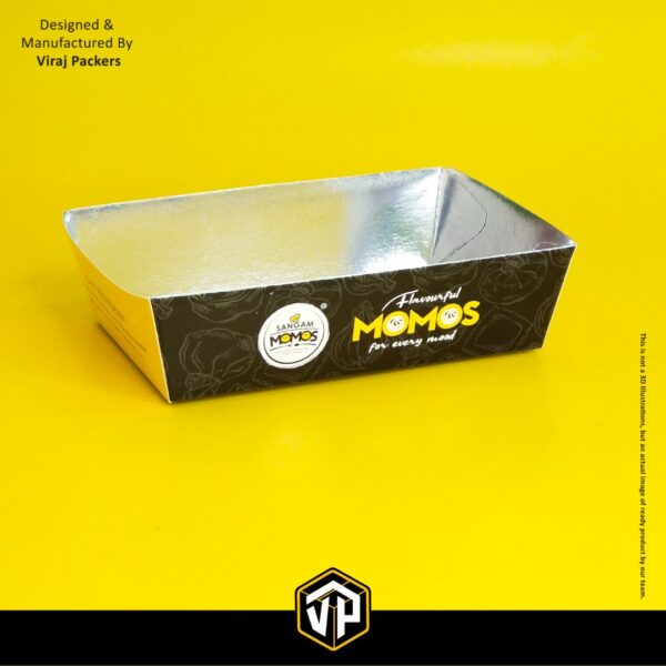 Momos Serving Tray with Silver Coating - Image 4