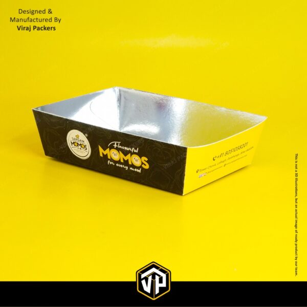 Momos Serving Tray with Silver Coating - Image 2