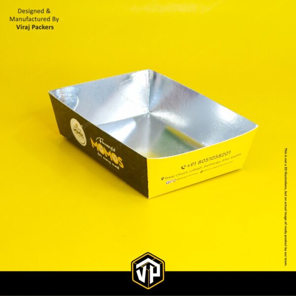 Momos Serving Tray with Silver Coating - Image 3