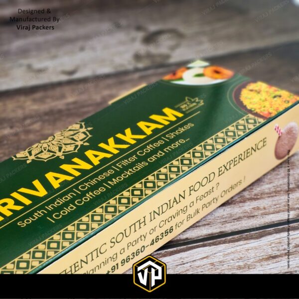 Customized Dosa Packaging Box with Food Grade Material
