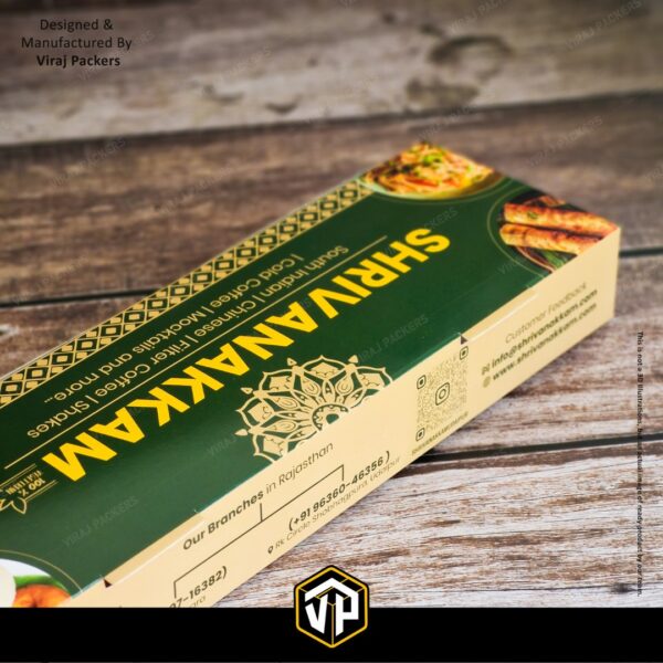 Customized Dosa Packaging Box with Food Grade Material