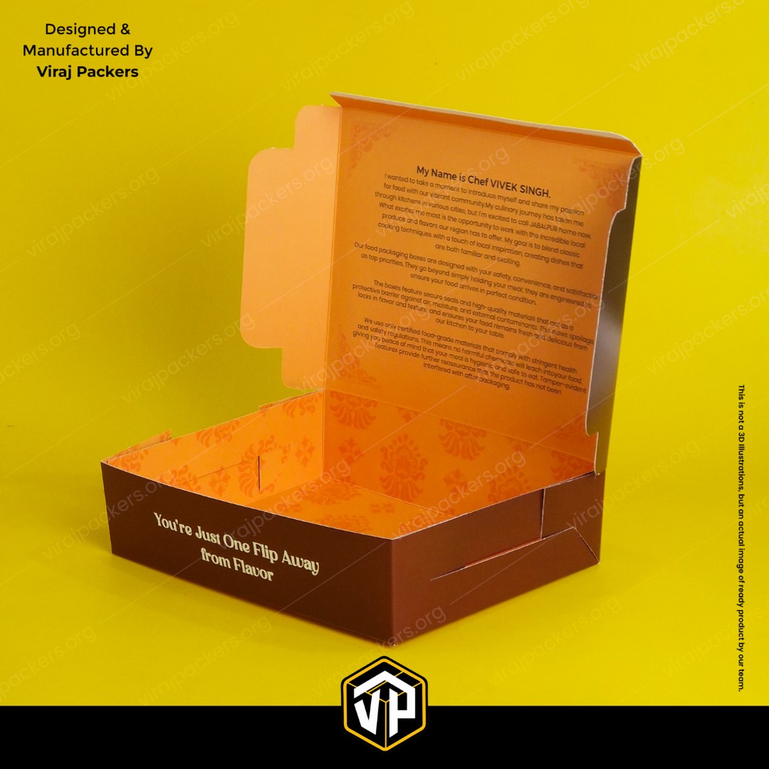 Behrouz Style Biryani Box with Inside Printing