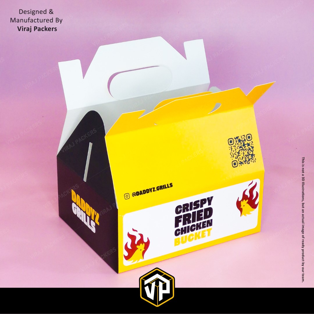 Fried Chicken Box with Handle