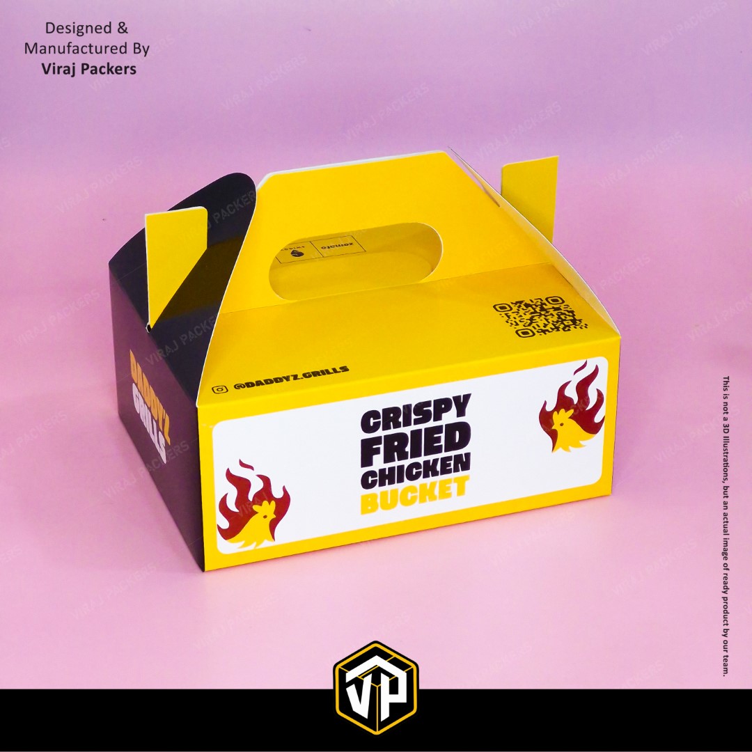 Fried Chicken Box with Handle