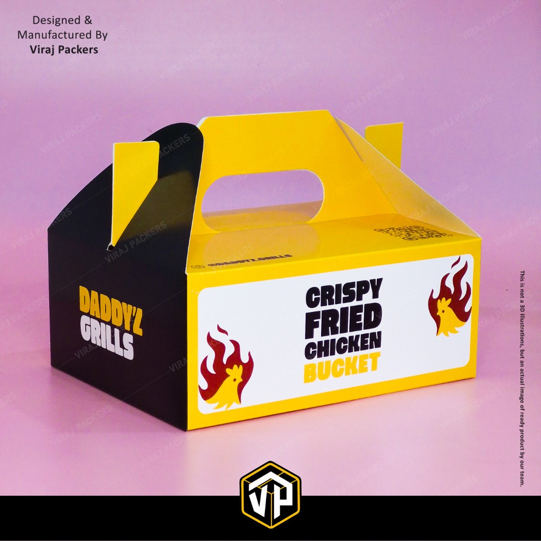 Fried Chicken Box with Handle