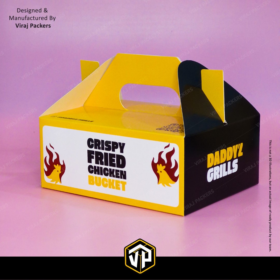 Fried Chicken Box with Handle