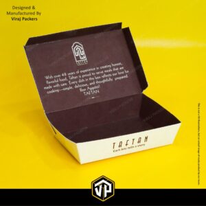 600 ML Biryani Box with Inside Printing