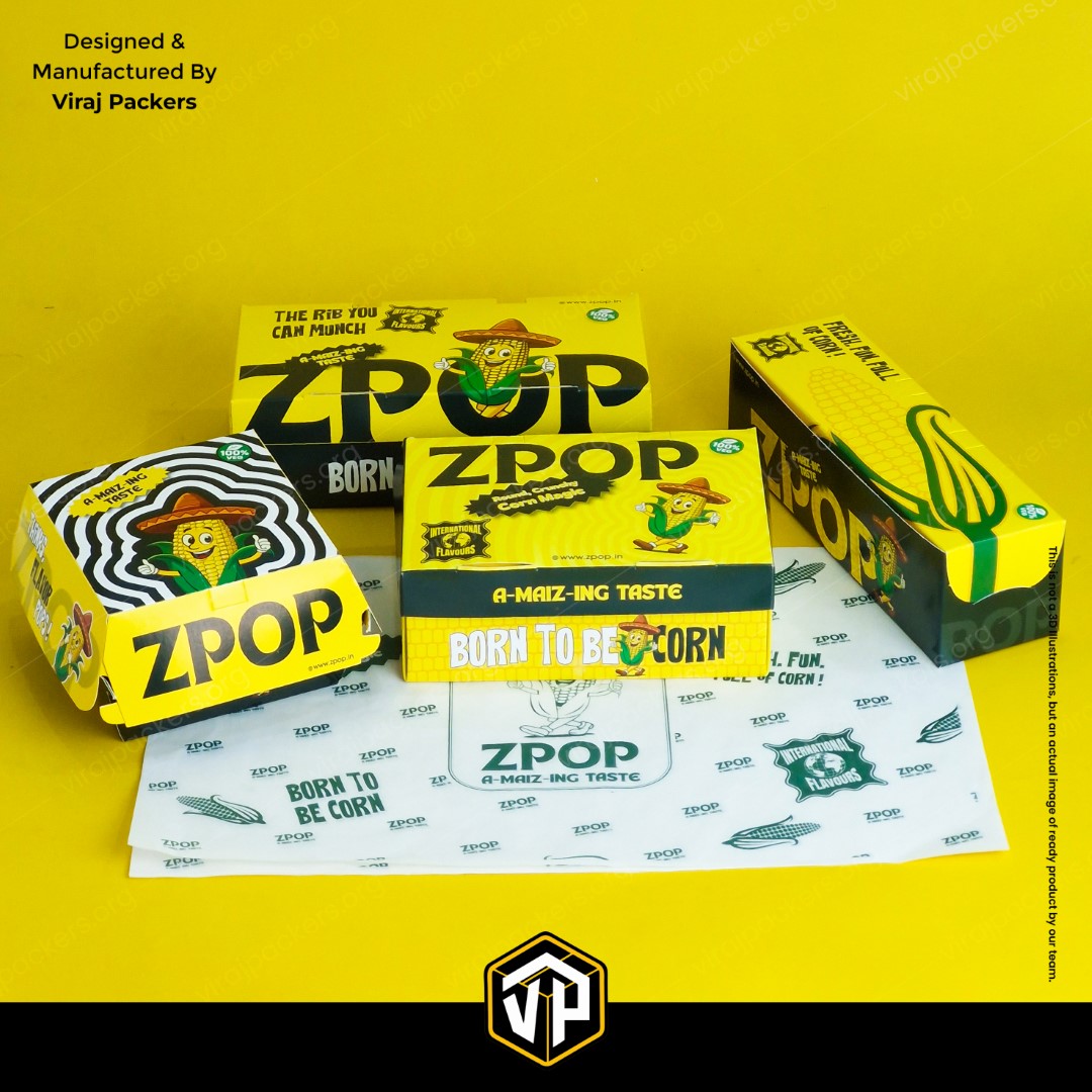 Food Packaging Boxes with Inside Printing