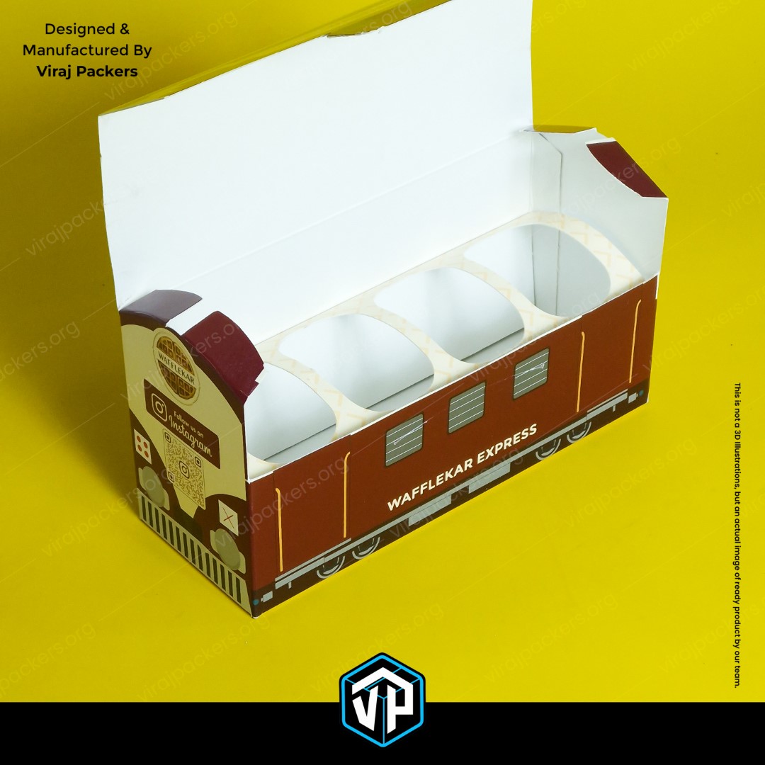 Mini Waffle Box Pack of 4