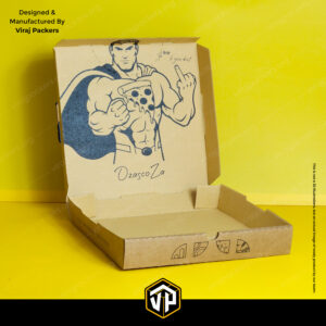 Face Cutout Pizza Box Custom Printing
