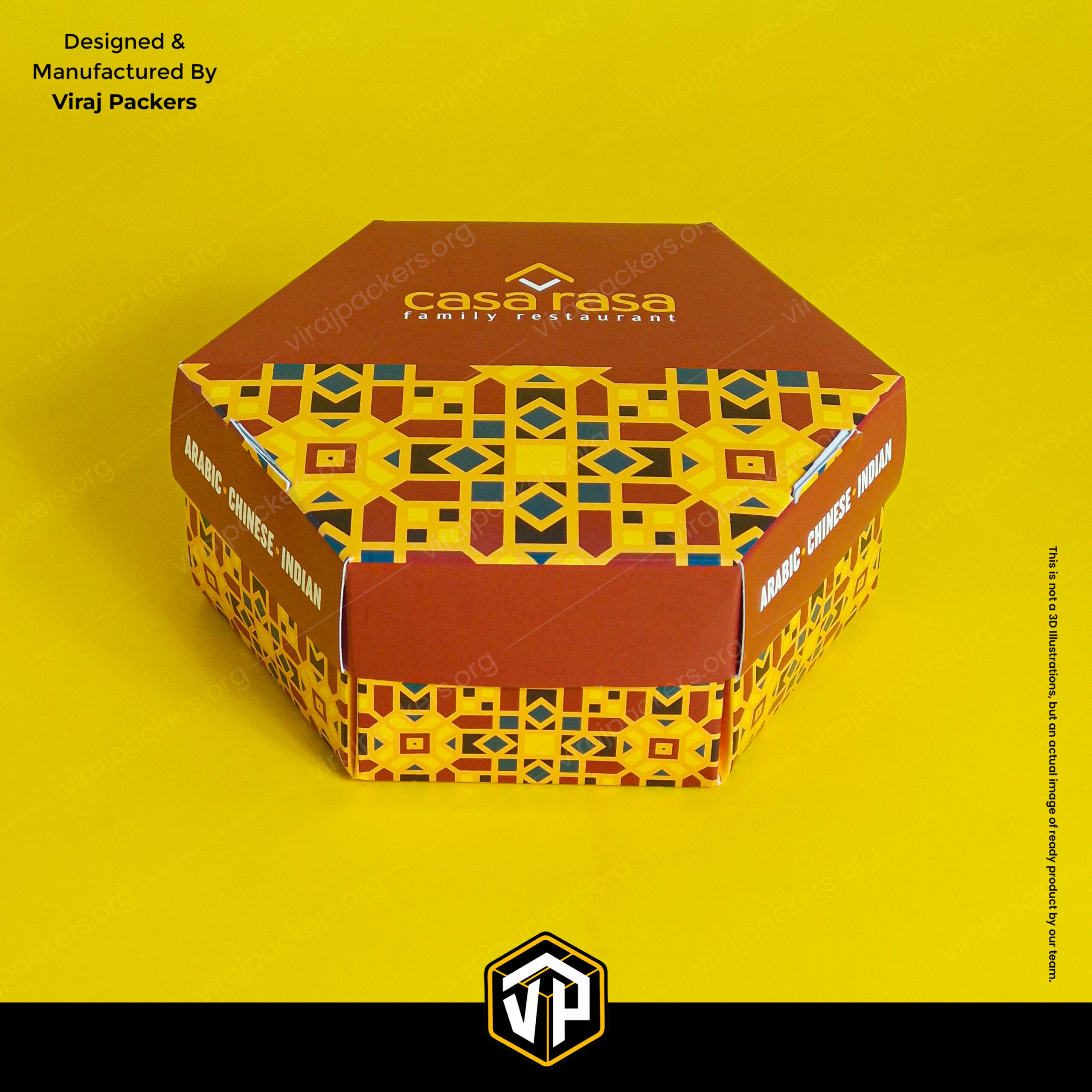 luxury biryani packaging box