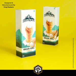 premium cream roll packaging box