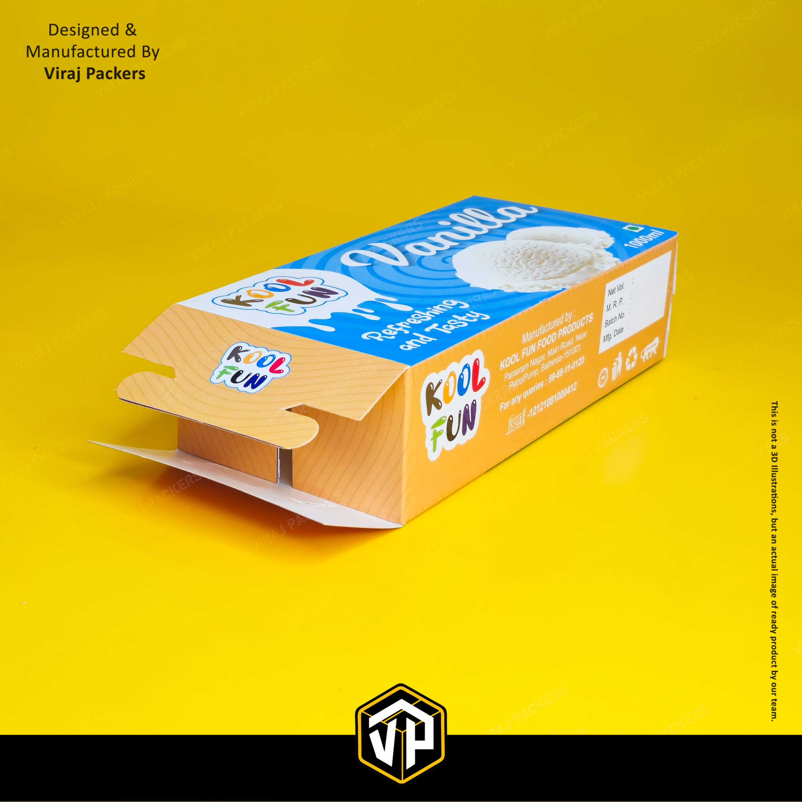 1000ML Ice Cream Packaging Box