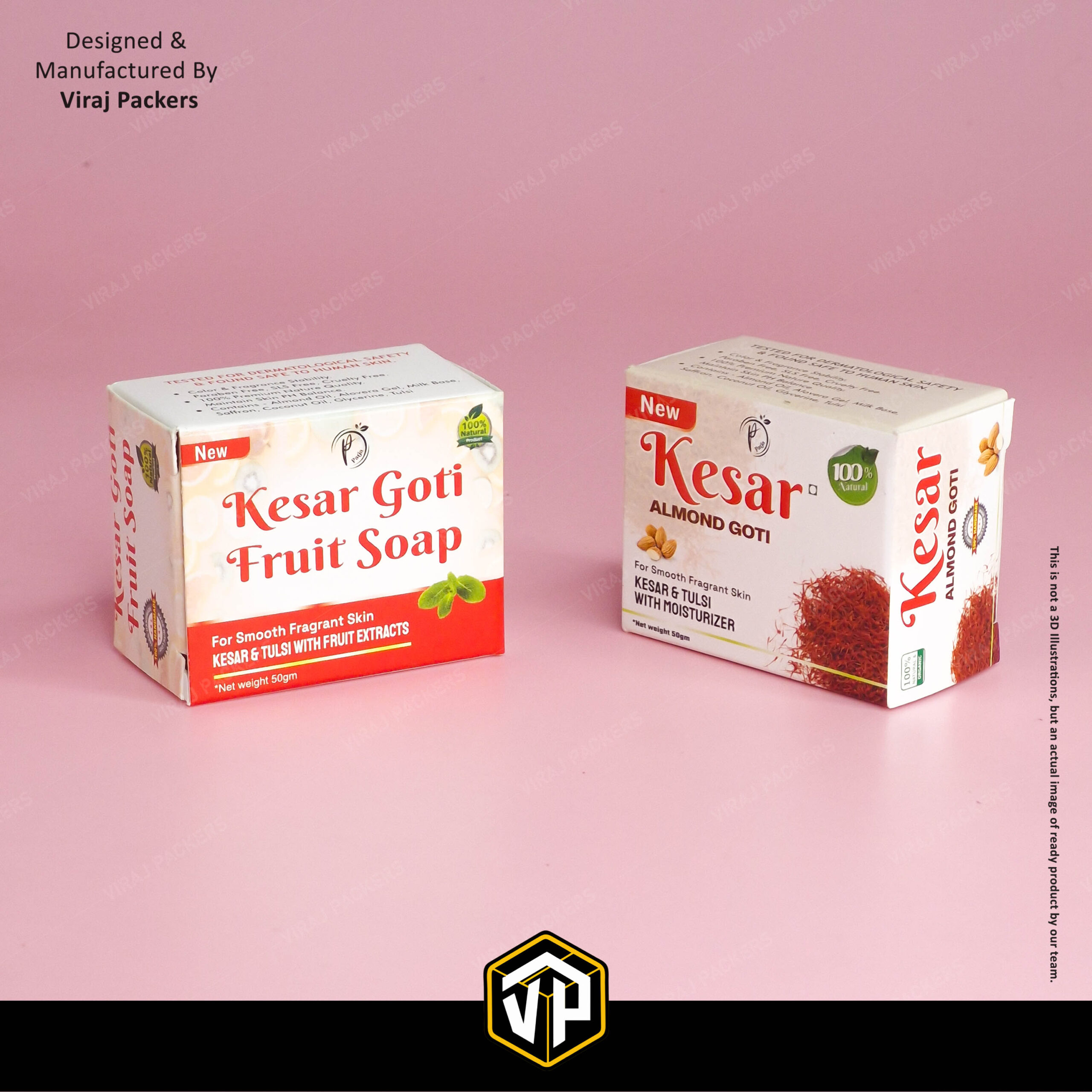 50 Gram Soap Packaging Box with Glossy Finish