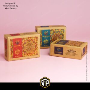 Custom Printed Kraft Paper Soap Packaging Box