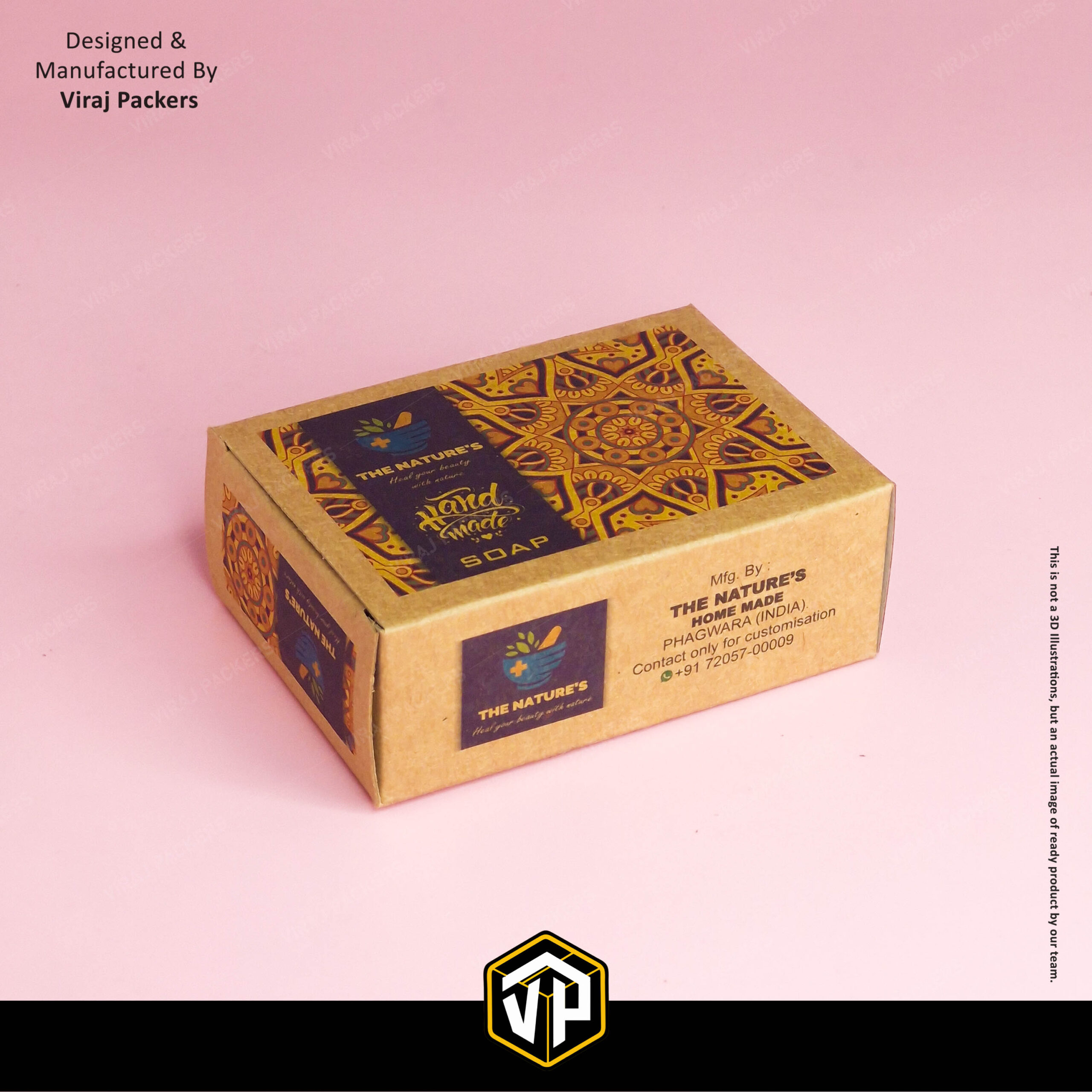 Handmade Soap Kraft Packaging Box