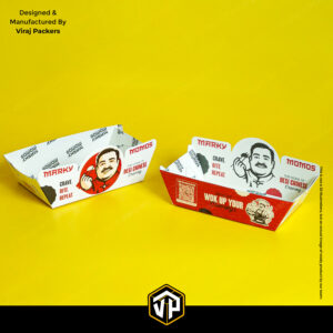 Paper Boat Tray with Inside Printing