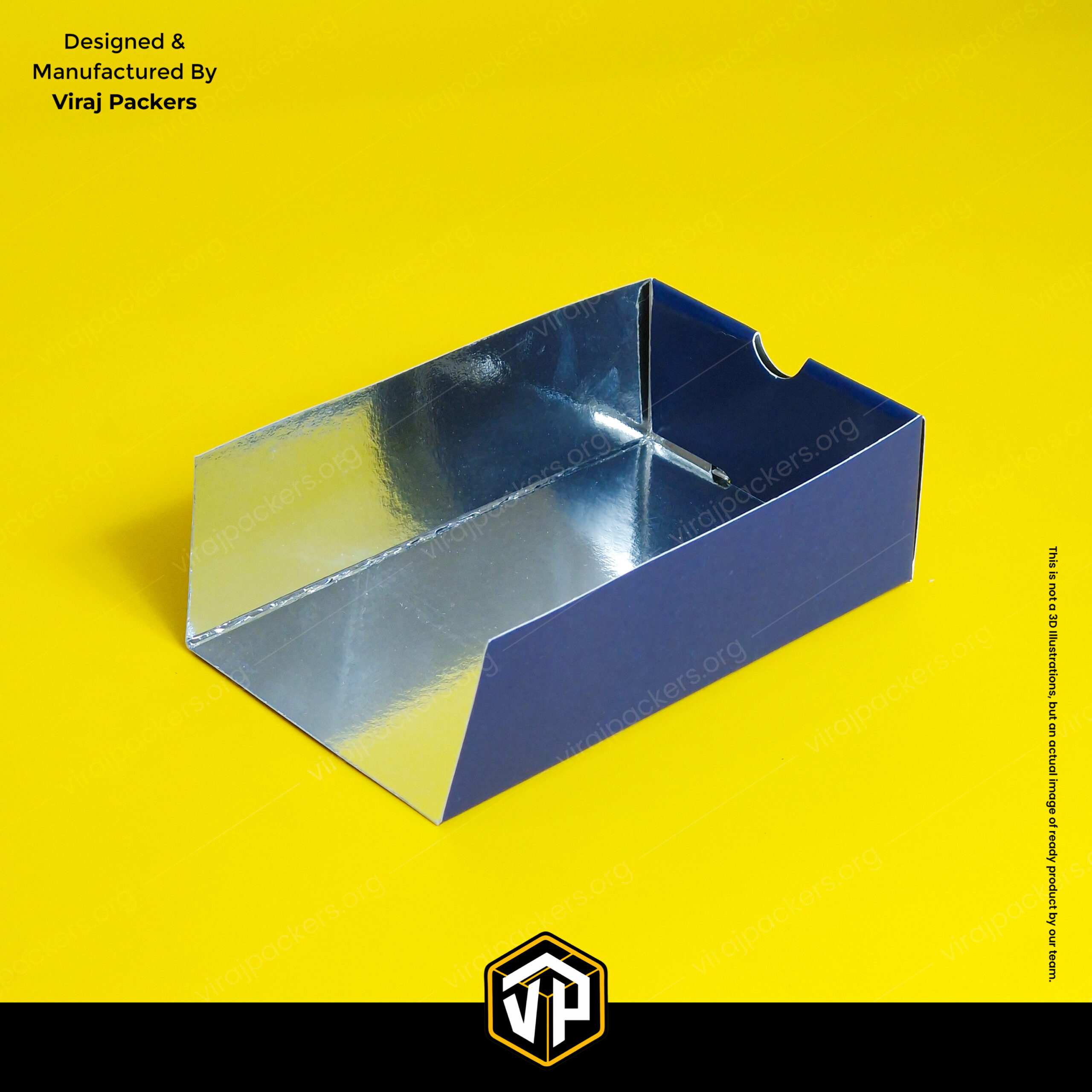 Silver Laminated Dessert Box