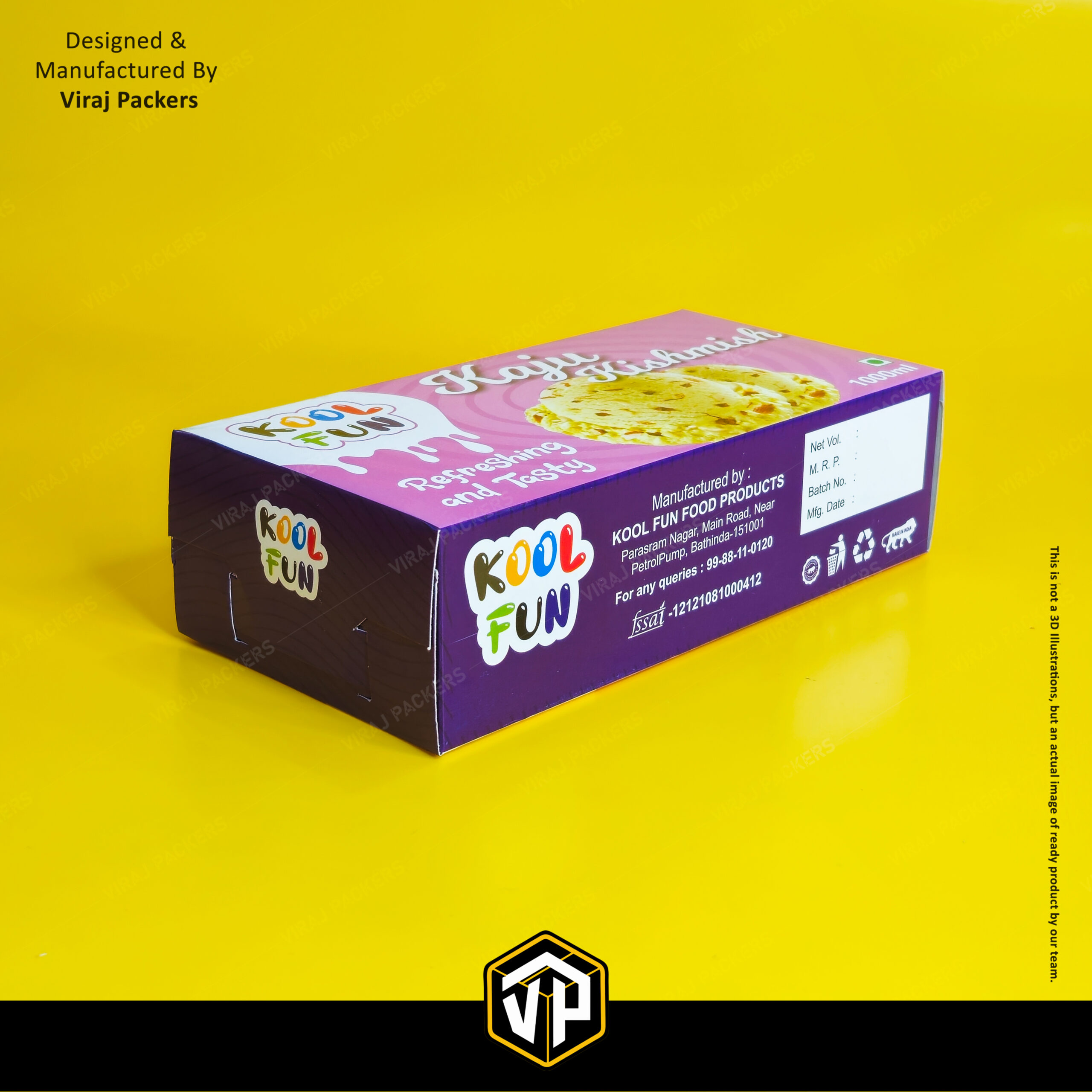 Brick Style Ice Cream Box