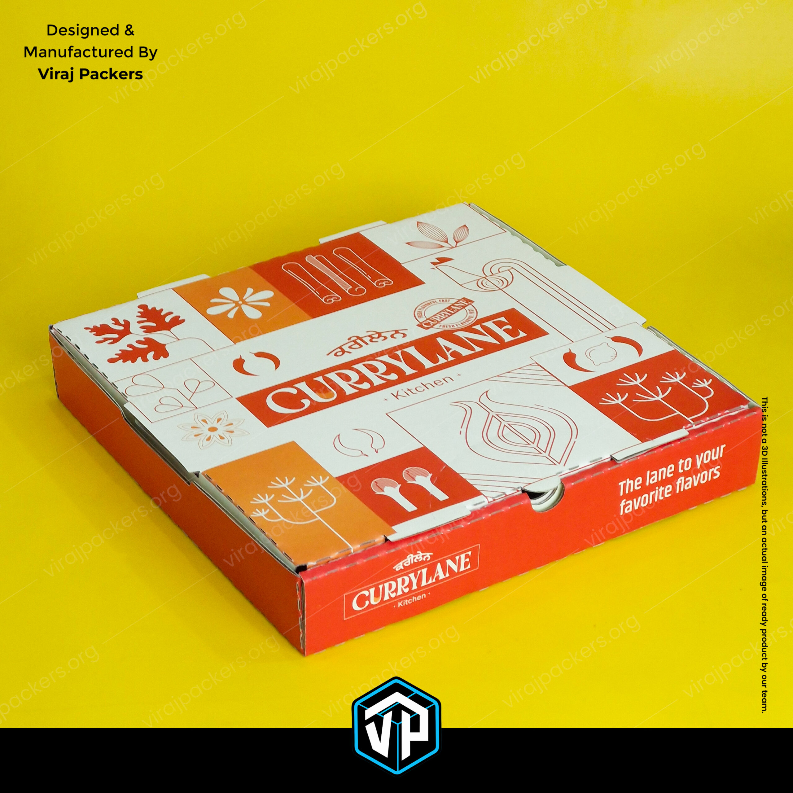 creative selfie theme pizza box packaging design