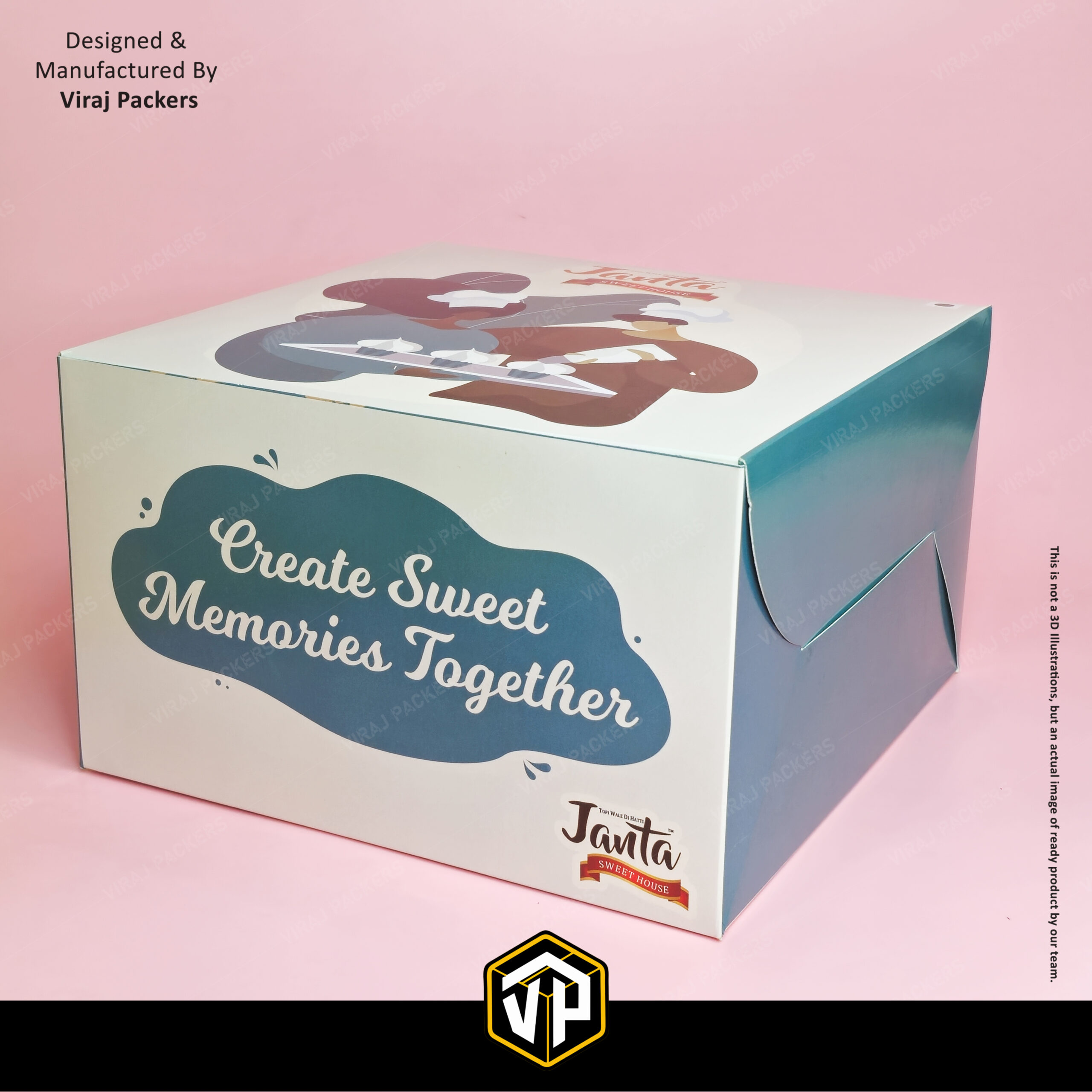 Custom Cake Box with Logo