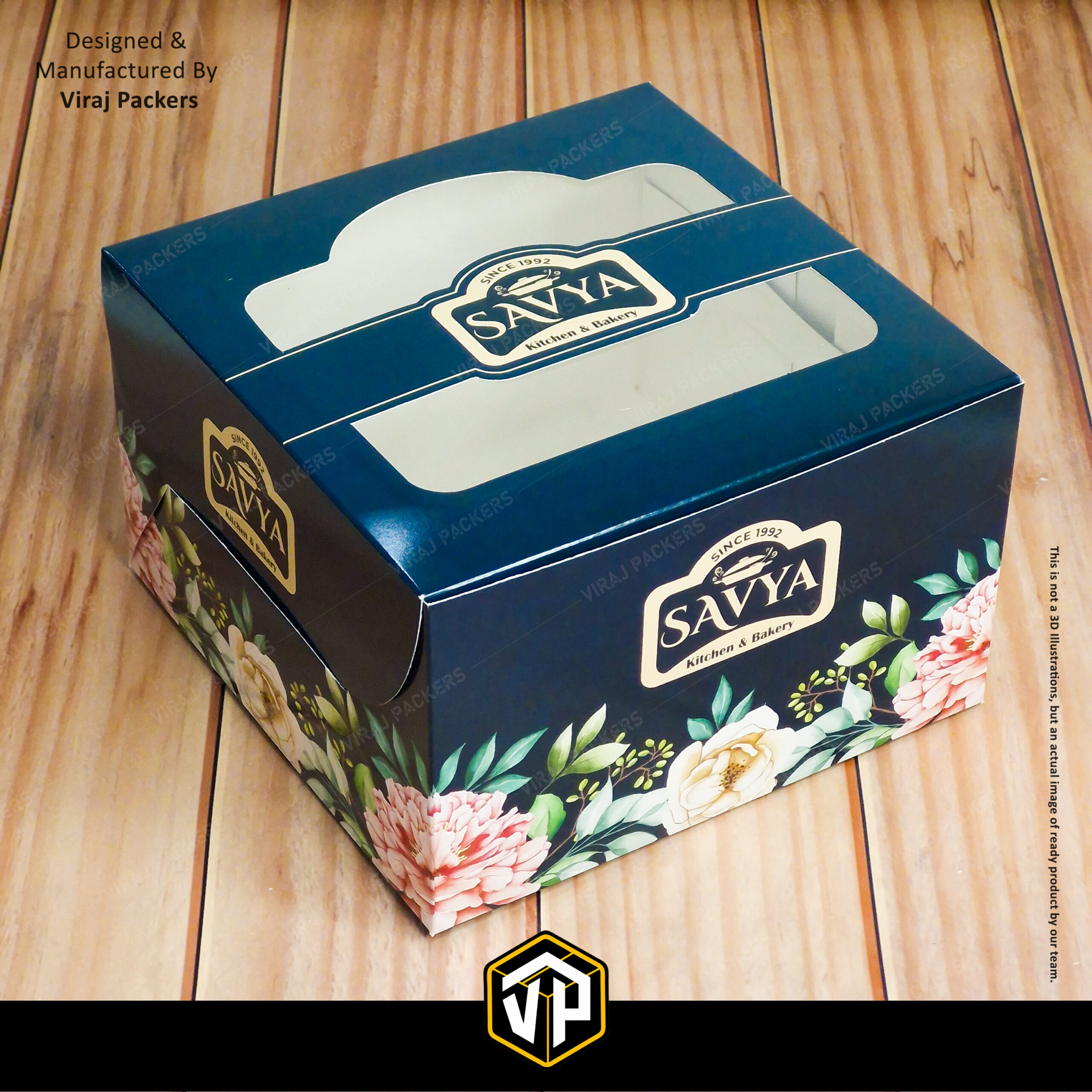 Custom Cake Box with Window