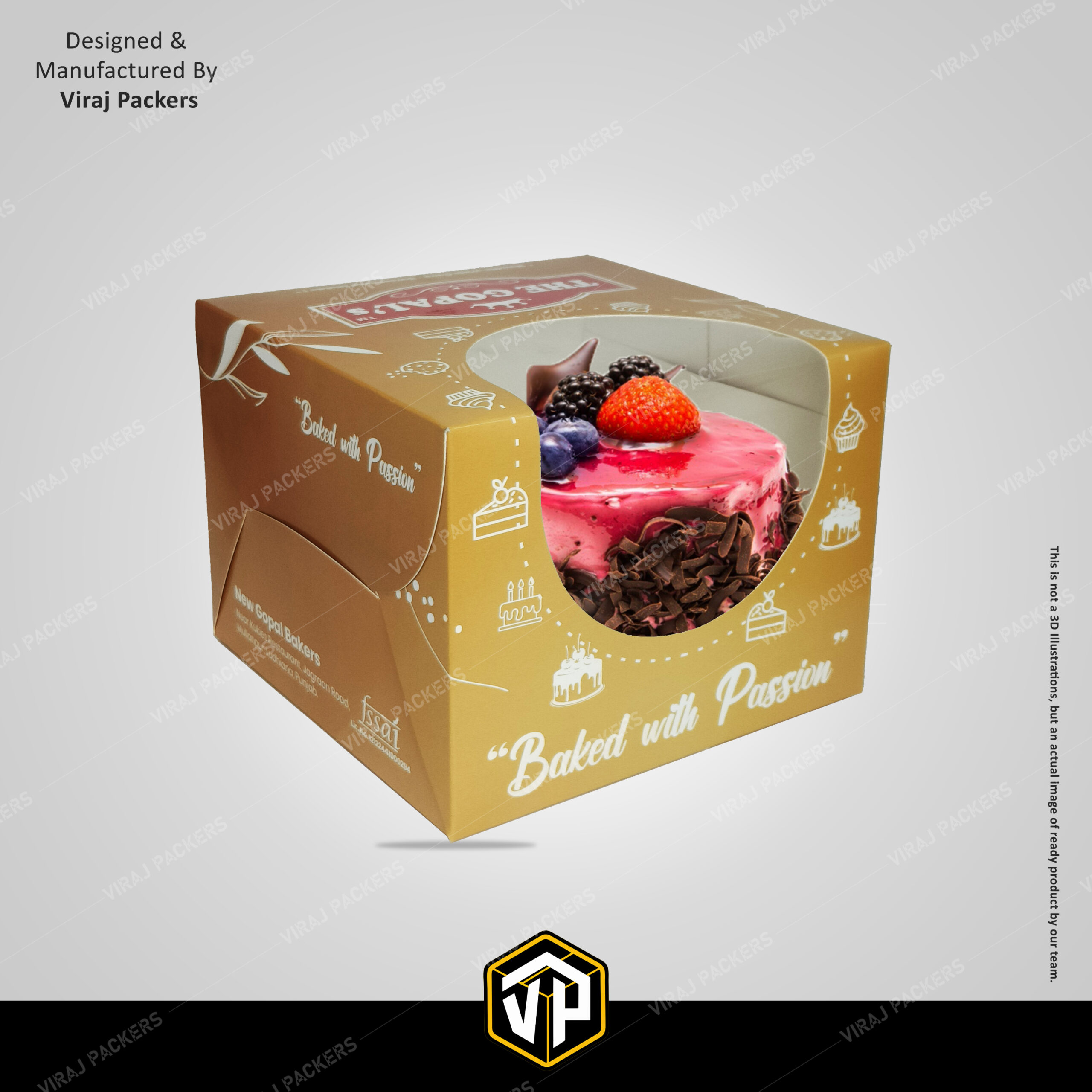 Custom Cake Box With Window