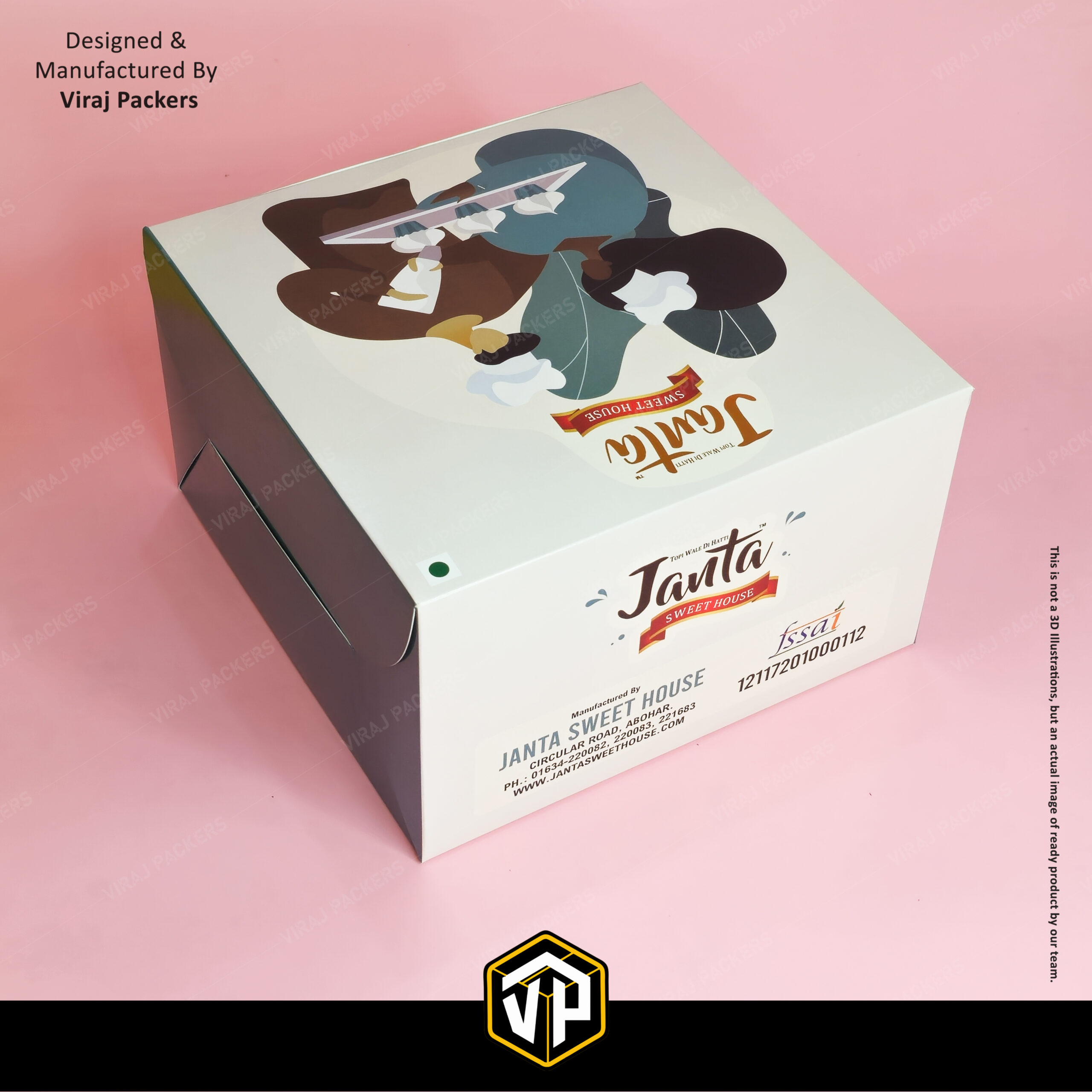 Custom Printed Cake Box