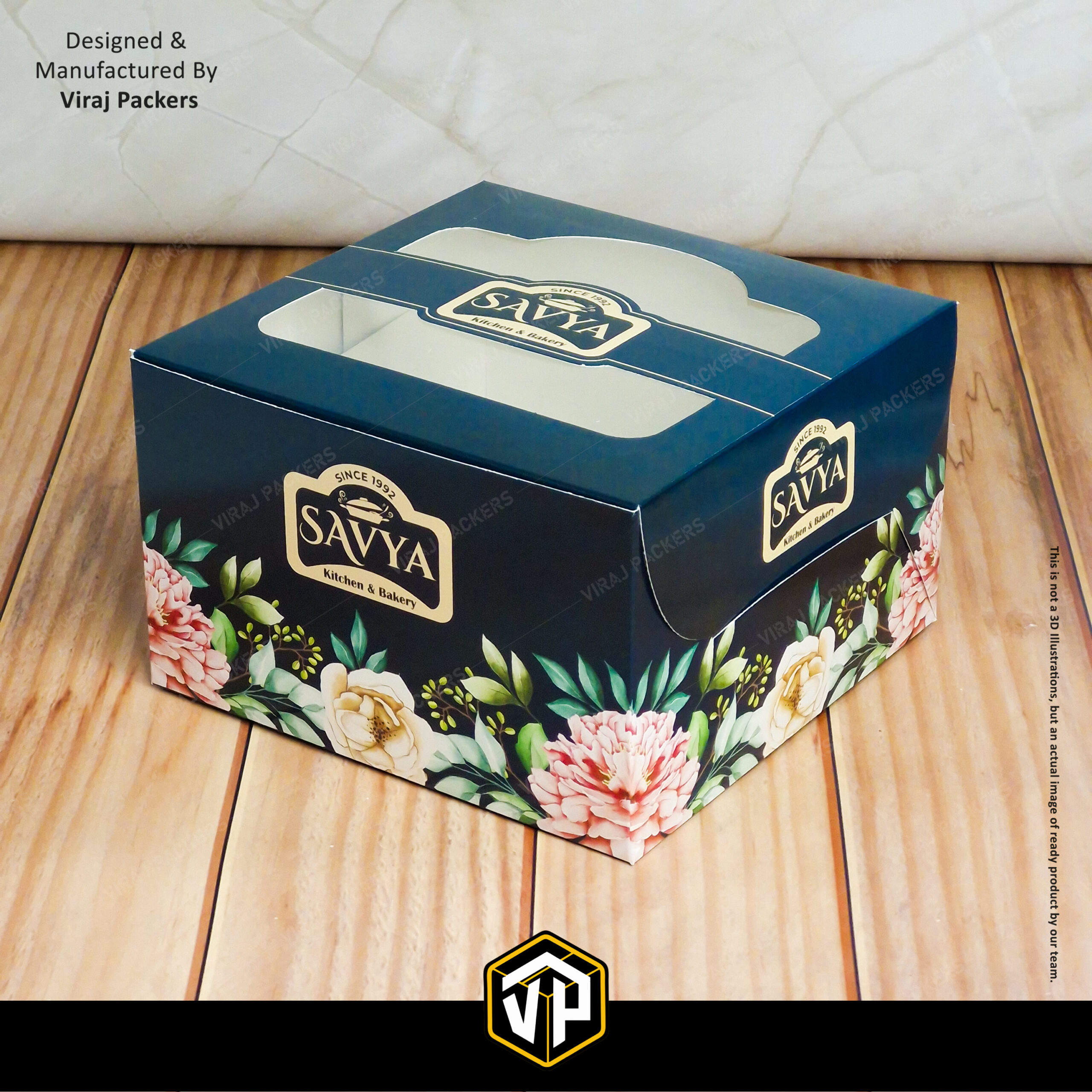Custom Printed Cake Box with Logo