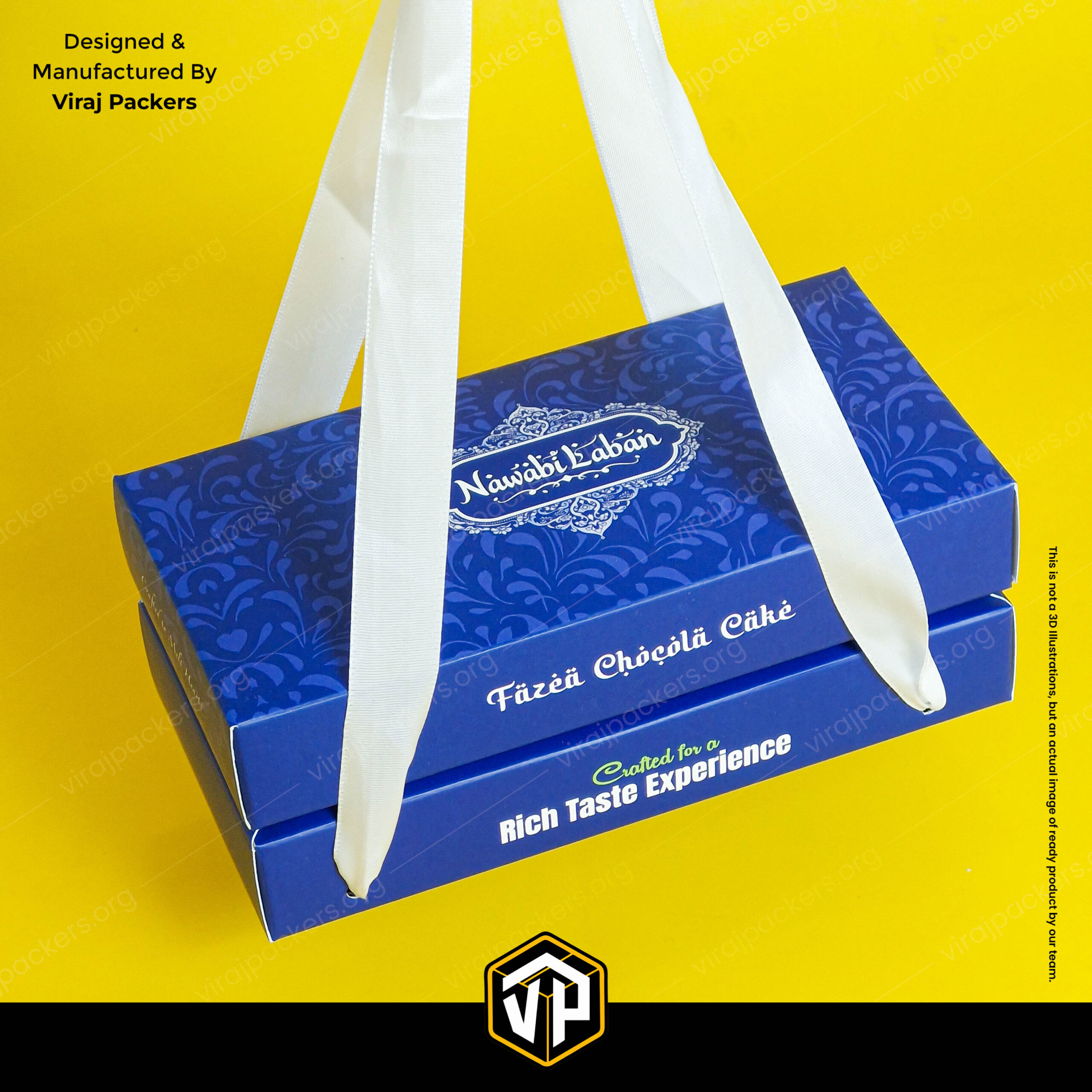 custom printed fazea cake box