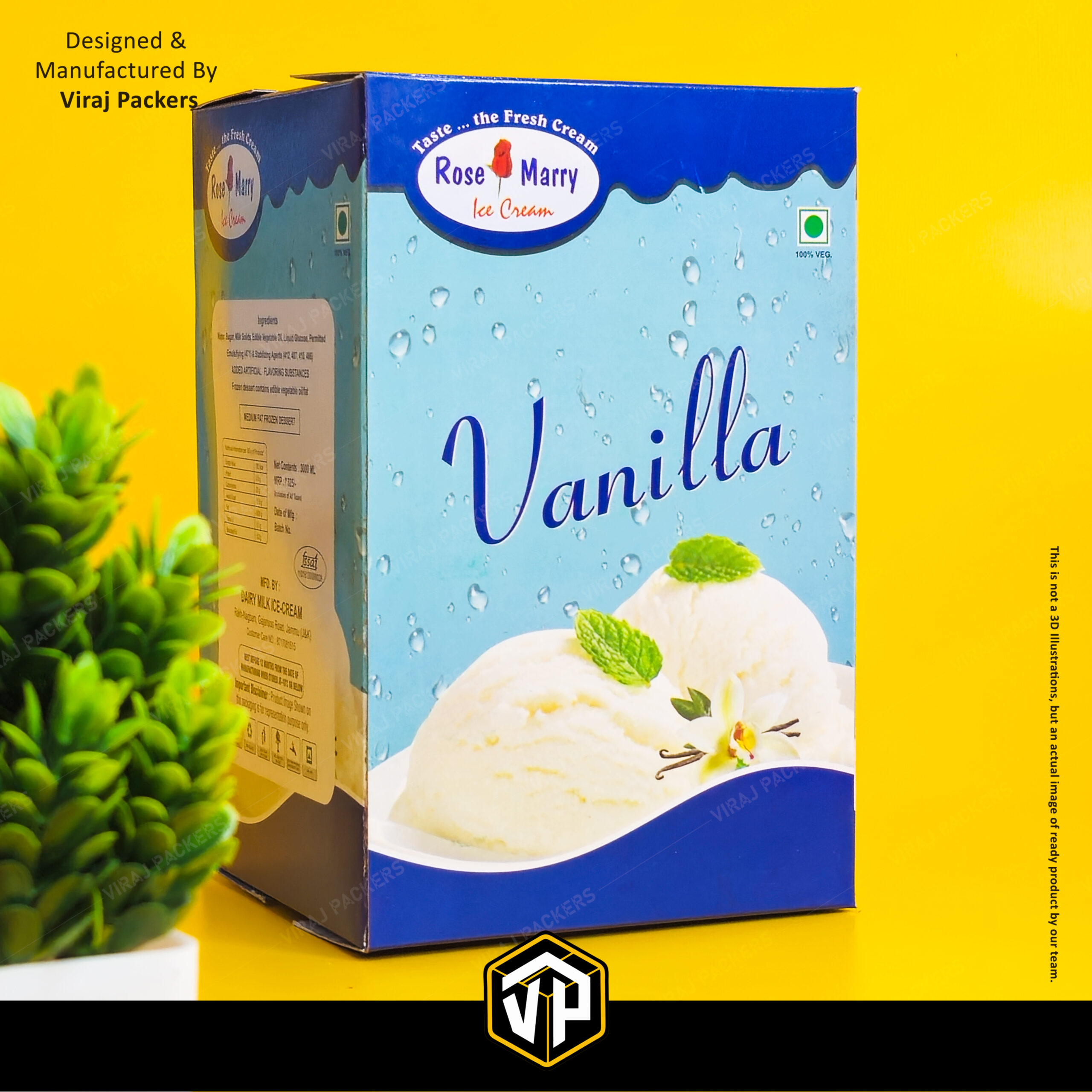 Custom Printed Ice Cream Packaging