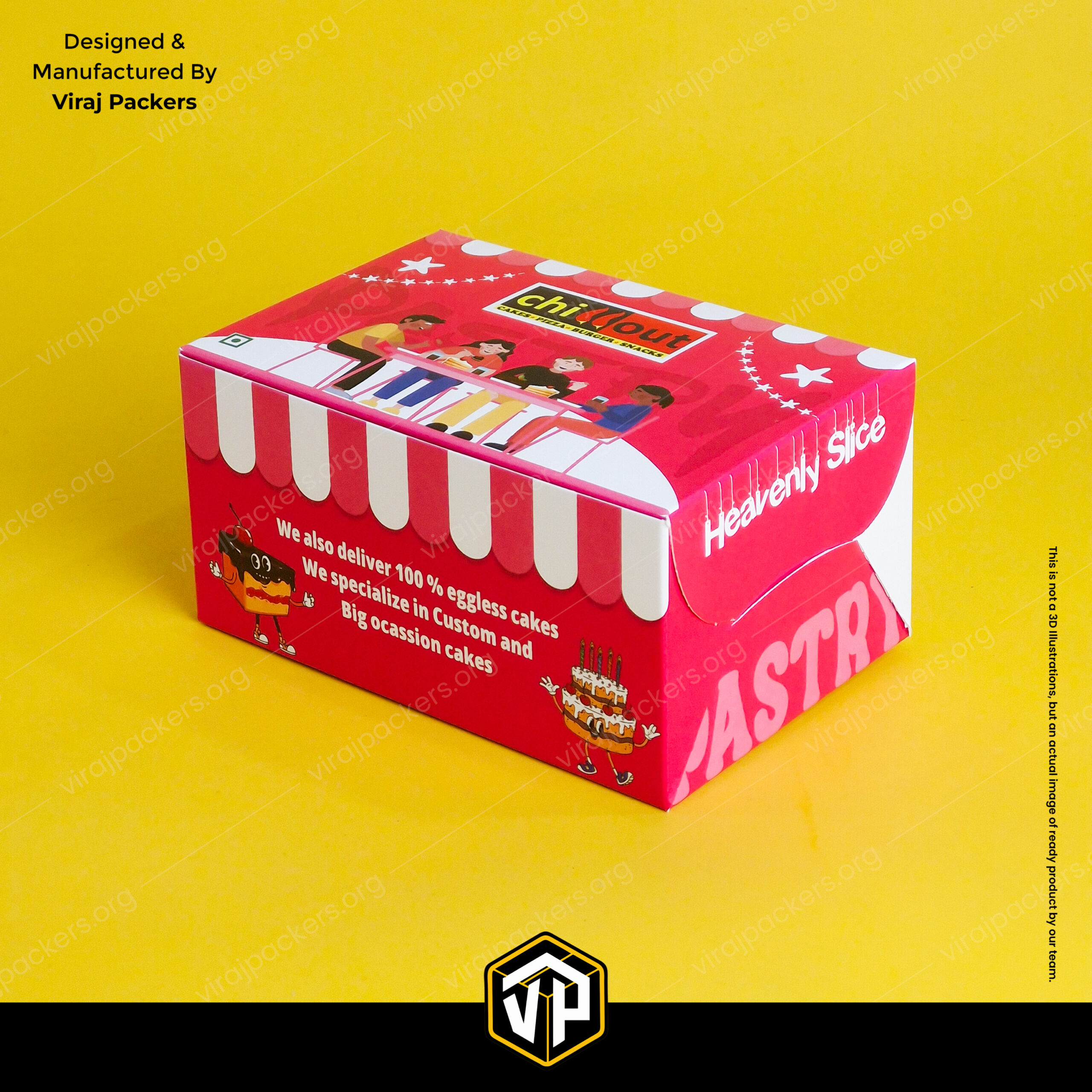 Double Pastry Packaging Box