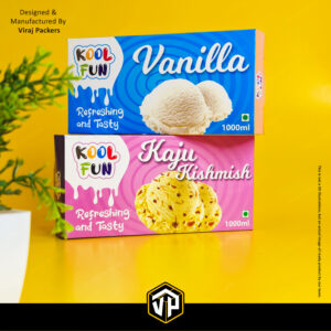 Ice Cream Brick Packaging Box 1000 ML
