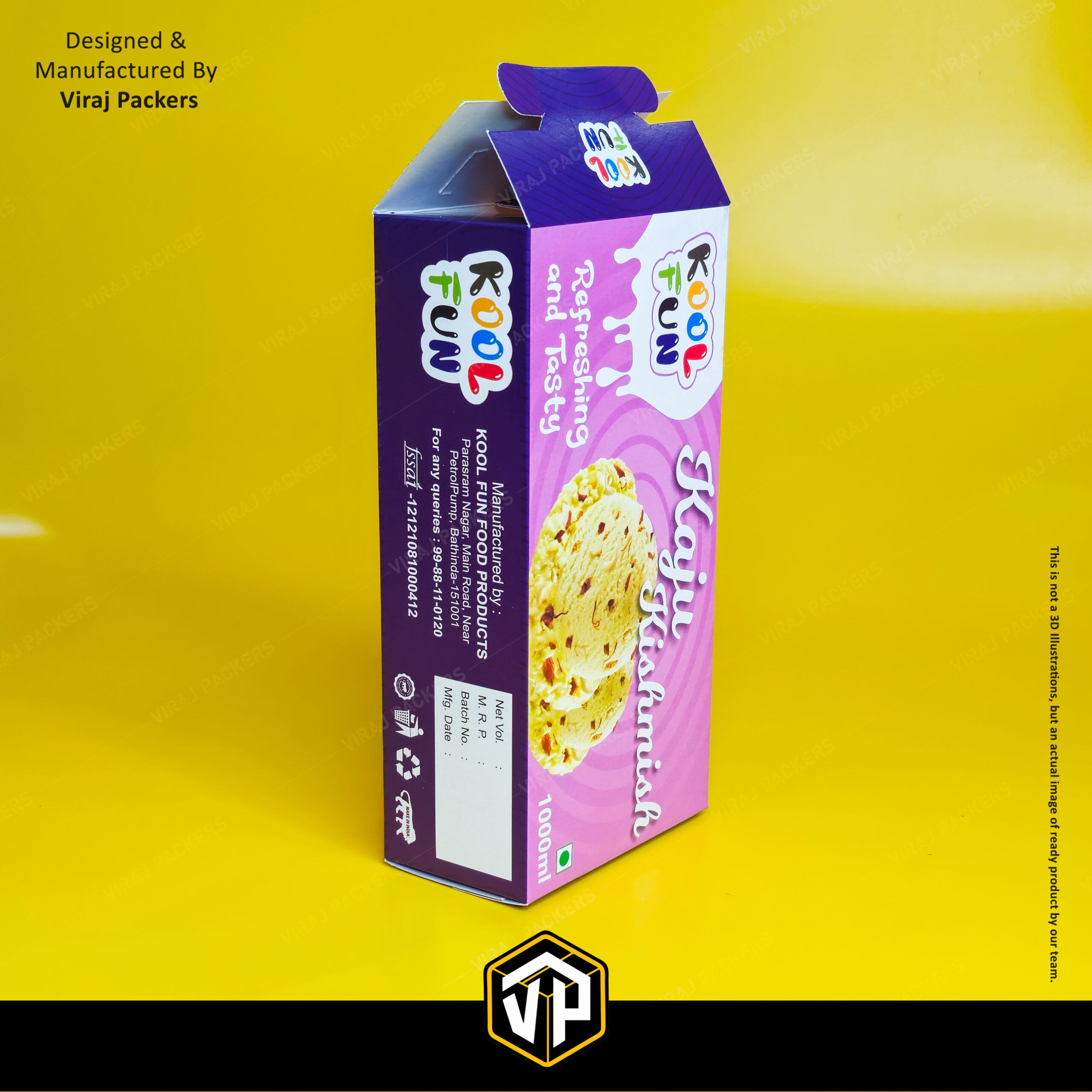 Ice Cream Carton Packaging Box