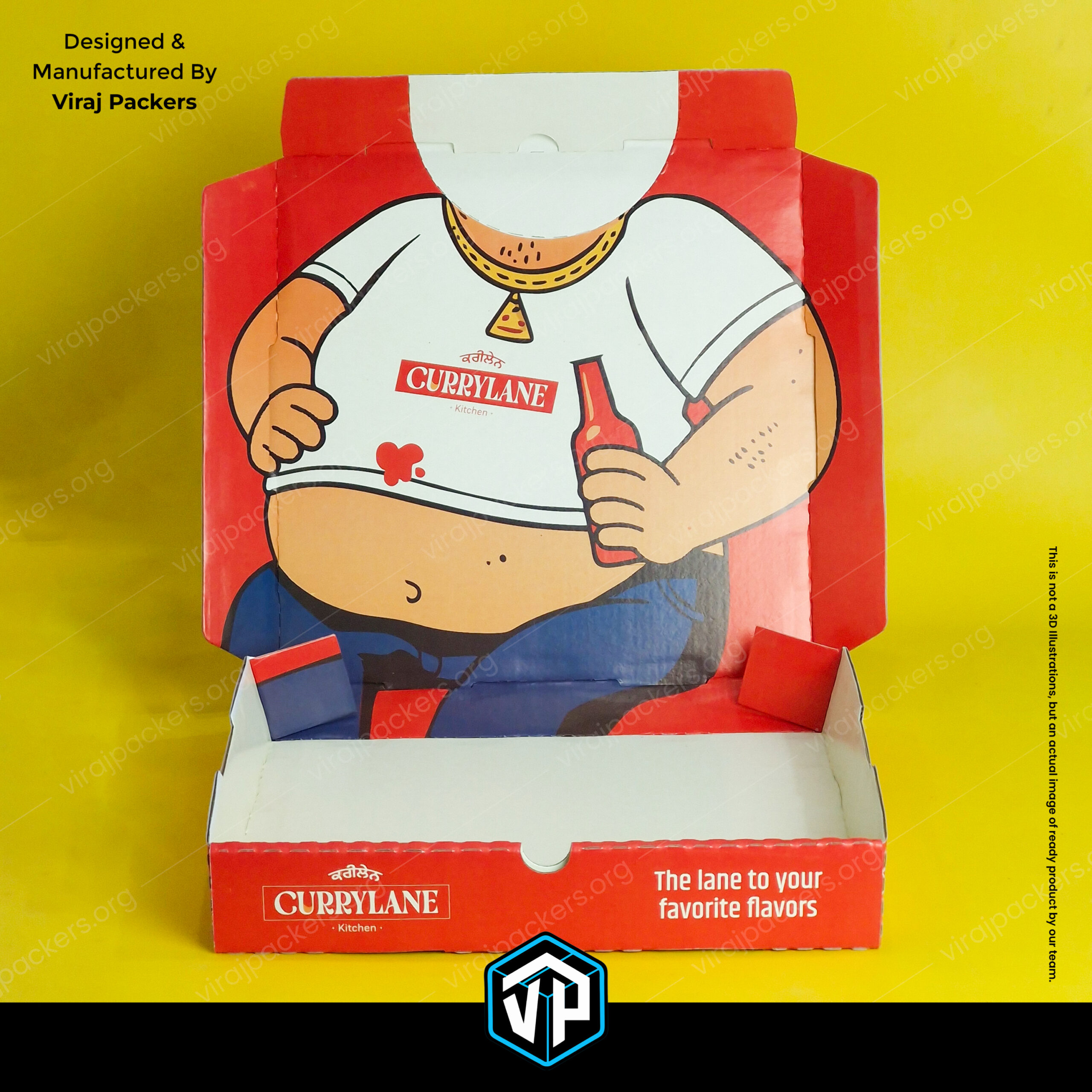 instagram style selfie pizza packaging box