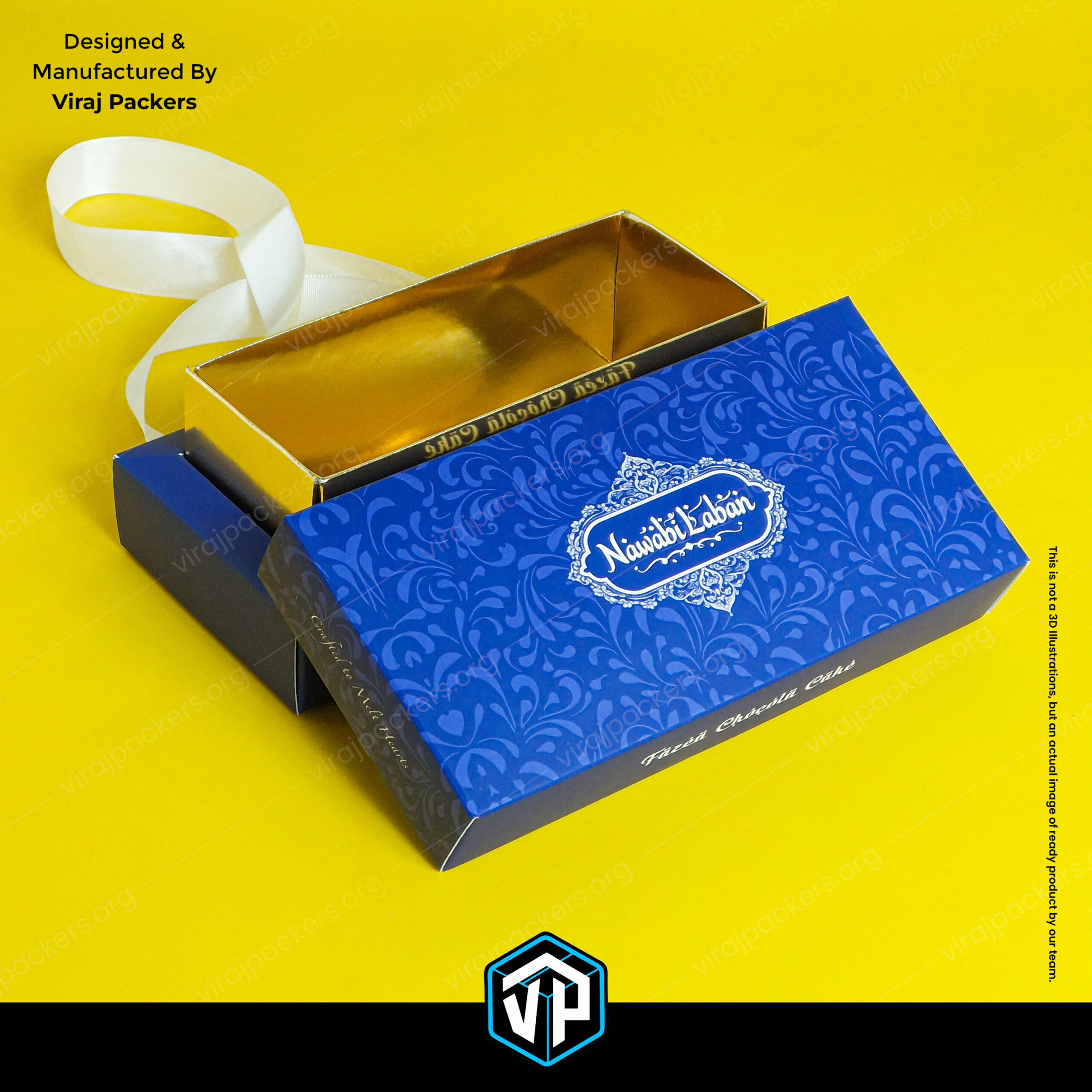 luxury fazea chocola cake packaging box