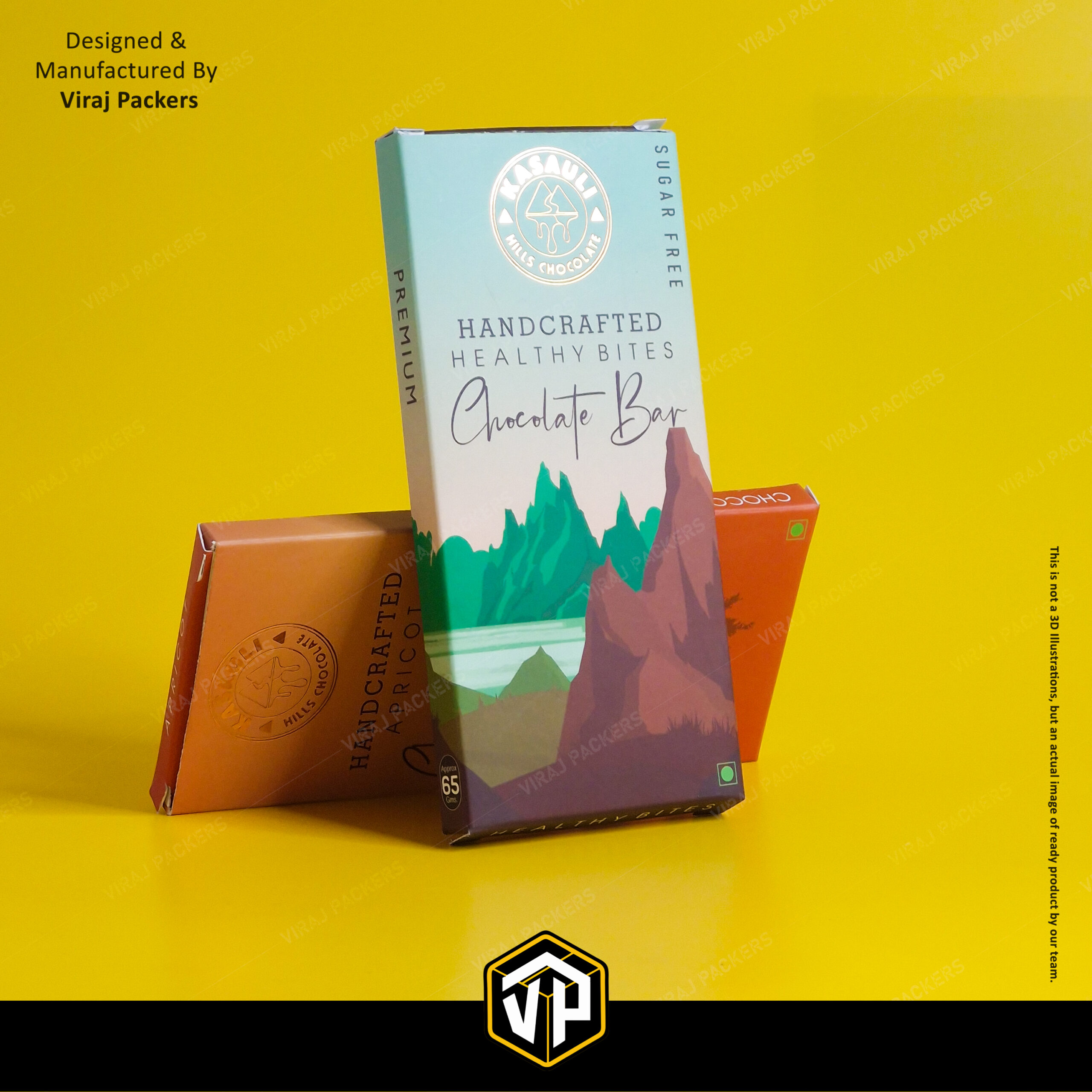 matte finish chocolate packaging box
