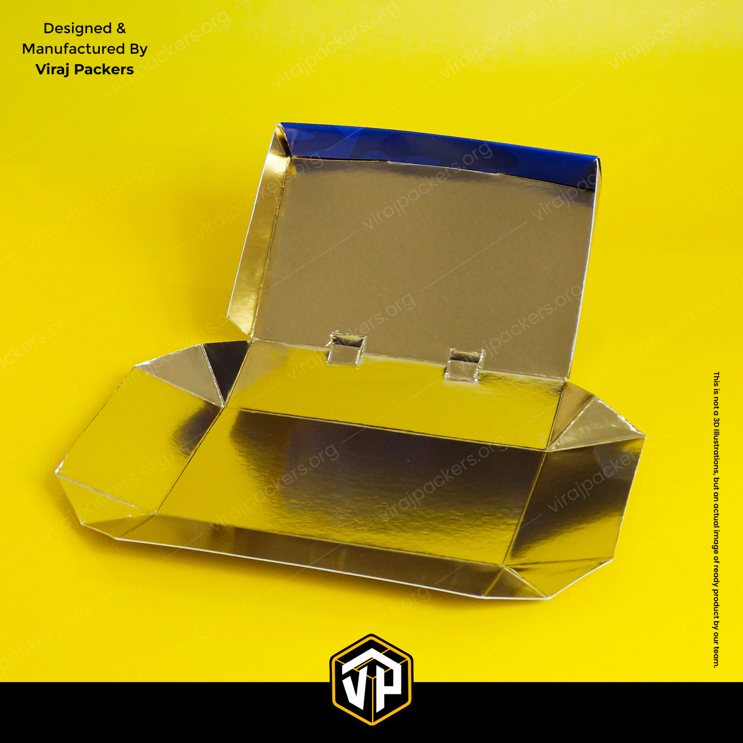 open plate crepe packaging box