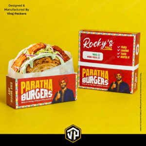paratha burger packaging box