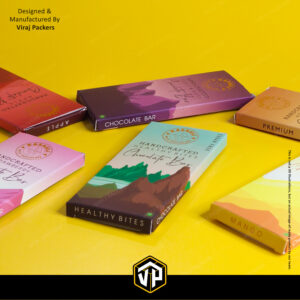 premium 65 gram chocolate bar packaging box