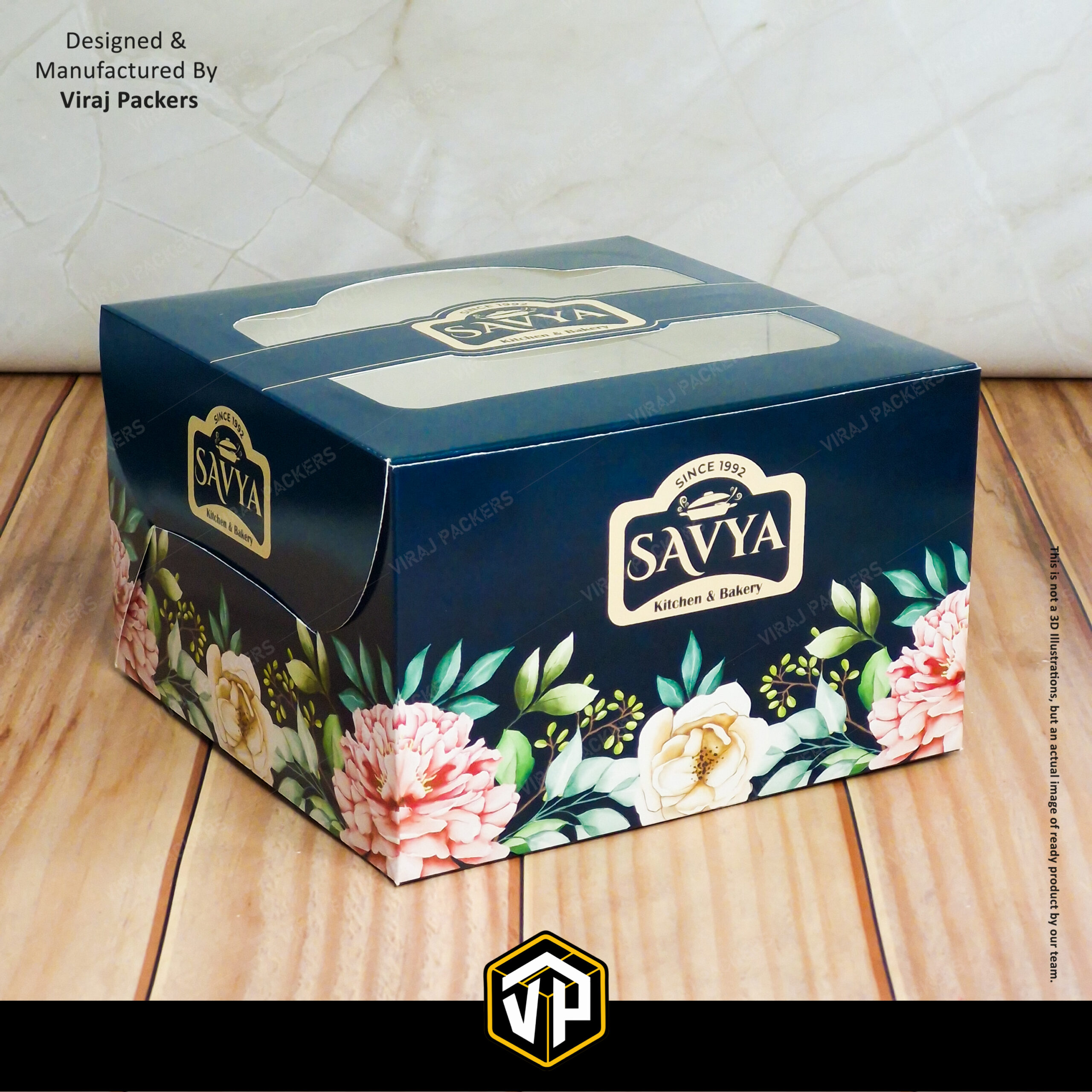 Premium Cake Box with Top Window