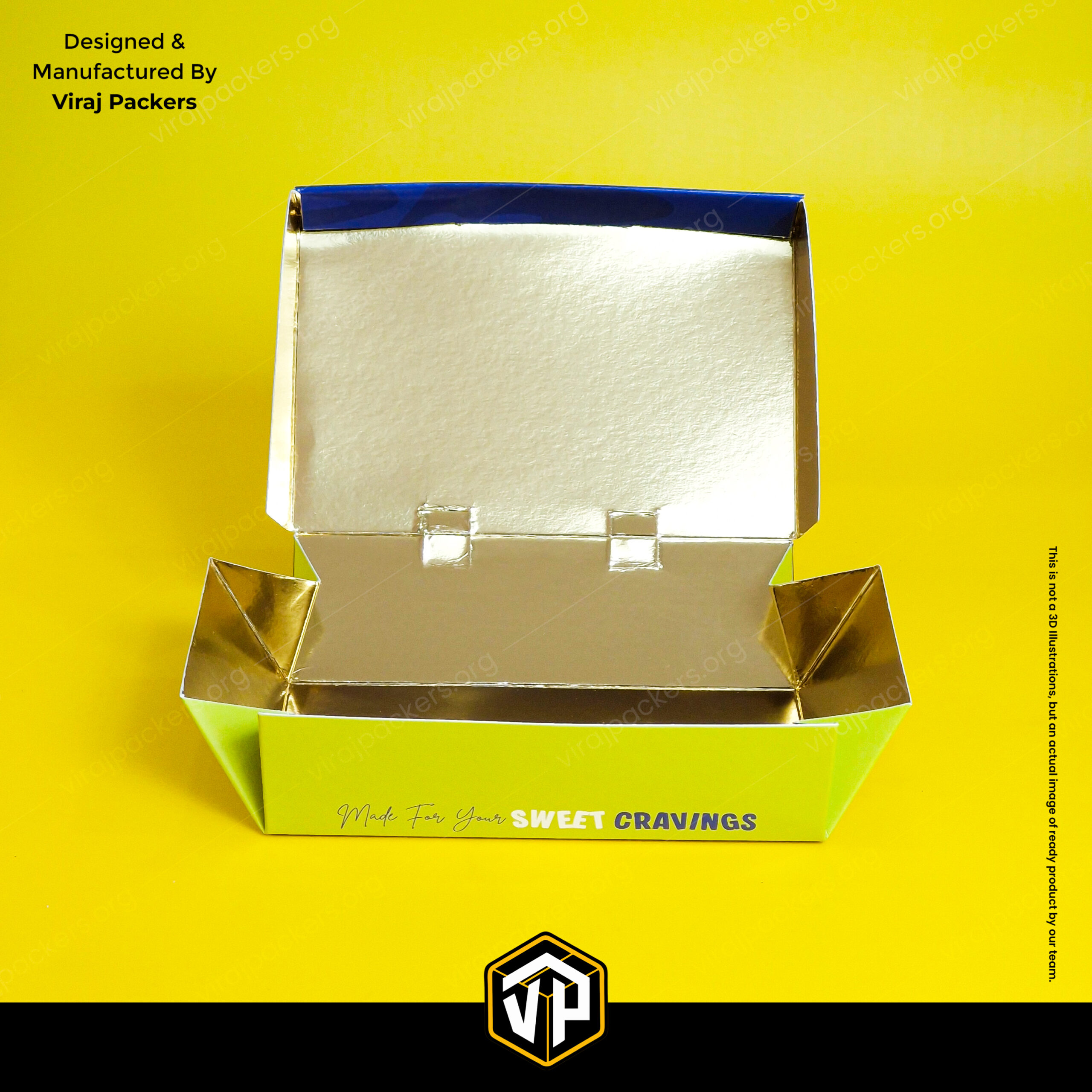 premium crepe takeaway packaging box